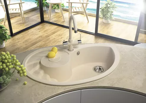 Кухонная мойка Florentina Наутилус Бежевый