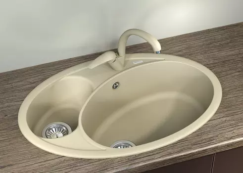 Кухонная мойка Florentina Селена 78 см 20.265.E0780.104 бежевая