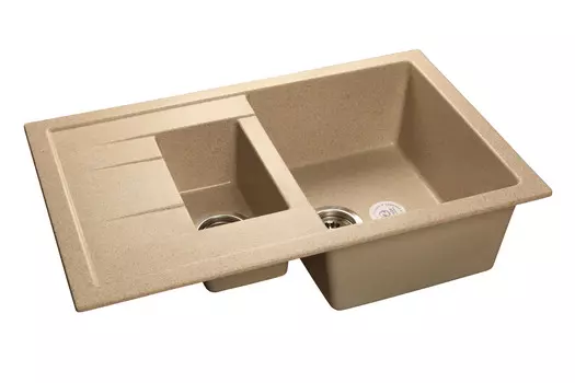 Кухонная мойка Granfest Quadro 77 см Q-775 KL песочная
