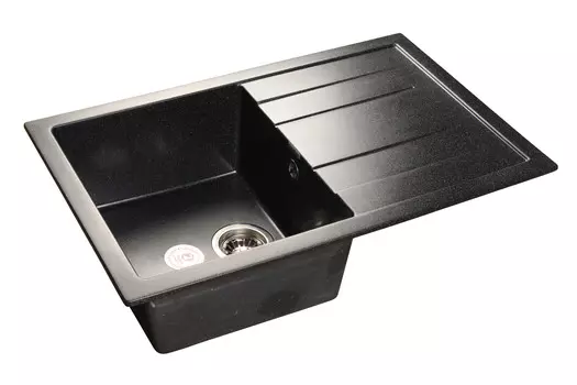 Кухонная мойка Granfest Quadro 77 см Q-780 L черная