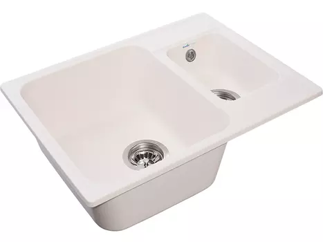 Кухонная мойка Granfest Quarz 62 см GF-Z09 белая
