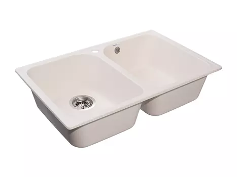 Кухонная мойка Granfest Quarz 74 см GF-Z15 белая