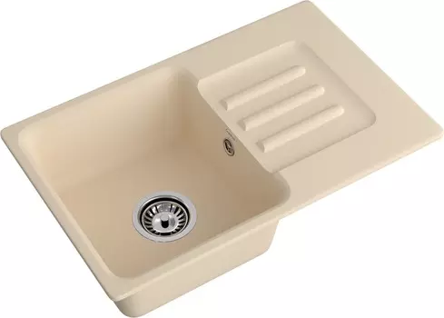 Кухонная мойка Granfest Smart 68 см 680 L бежевая
