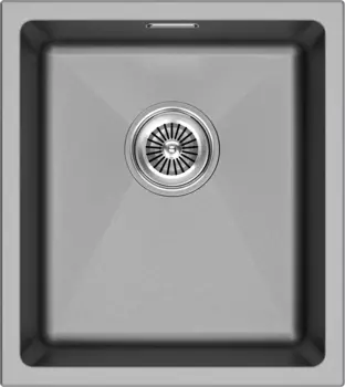 Кухонная мойка Paulmark LUMI 41UNI LU41-GRM серый металлик