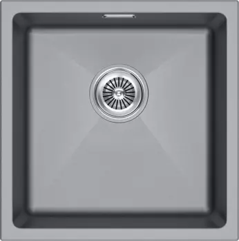Кухонная мойка Paulmark LUMI 45UNI LU45-GRM серый металлик
