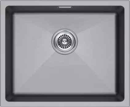 Кухонная мойка Paulmark LUMI 55UNI LU55-GRM серый металлик