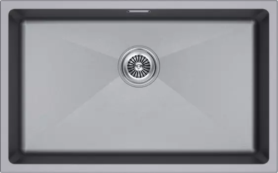Кухонная мойка Paulmark LUMI 74UNI LU74-GRM серый металлик