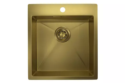 Кухонная мойка Granula 46 см 4600, ЗОЛОТО САТИН