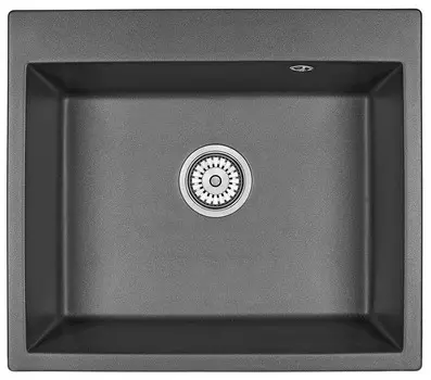 Кухонная мойка Granula 60 см 6001, ЧЁРНЫЙ