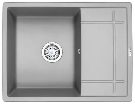 Кухонная мойка Granula 65 см 6501, АЛЮМИНИУМ