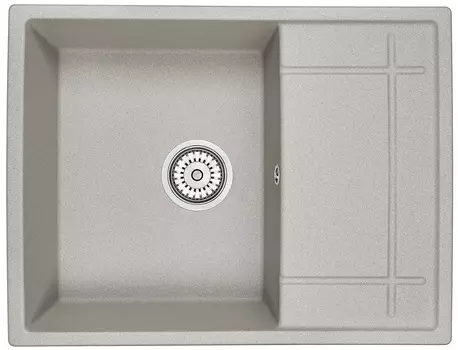 Кухонная мойка Granula 65 см 6501, БАЗАЛЬТ