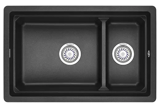 Кухонная мойка Granula 73 см 7304U, ЧЁРНЫЙ