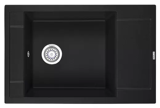 Кухонная мойка Granula 78 см 7806, ЧЁРНЫЙ