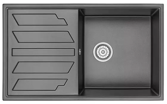 Кухонная мойка Granula 86 см 8601, ЧЁРНЫЙ