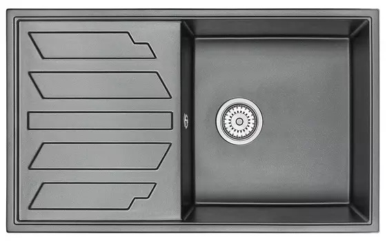 Кухонная мойка Granula 86 см 8601, ШВАРЦ
