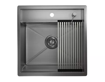 Кухонная мойка Granula Kitchen Space 50 см 5051, СТАЛЬ САТИН