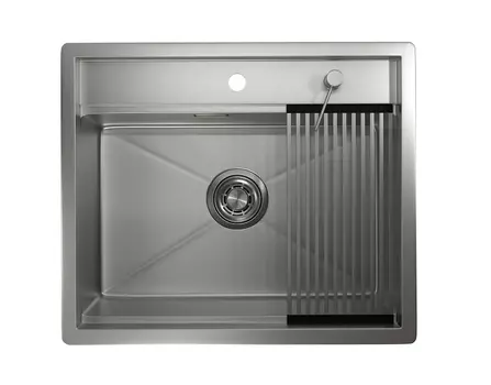 Кухонная мойка Granula Kitchen Space 60 см 6051, СТАЛЬ МАТОВАЯ