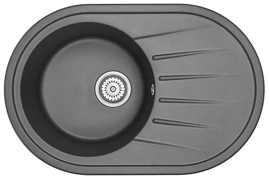 Кухонная мойка Granula Standart 76 см 7601, ЧЁРНЫЙ
