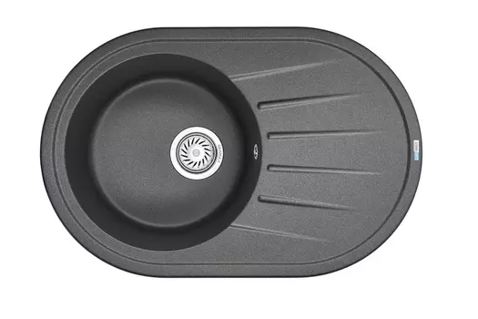 Кухонная мойка Granula Standart 76 см 7601, ГРАФИТ