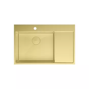 Кухонная мойка Lemark KEZADRA 780L 78x51 9938150 золот