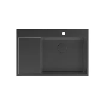 Кухонная мойка Lemark KEZADRA 780P 78x51 9932156 черная матовая
