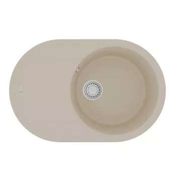 Кухонная мойка Lemark Lacha 760 76x50 9910056 бежевая