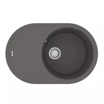 Кухонная мойка Lemark Lacha 760 76x50 9910059 серая