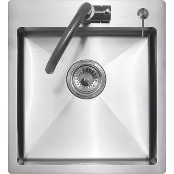 Кухонная мойка Melana ProfLine 44 см MLN-R44485H+дозатор сатин