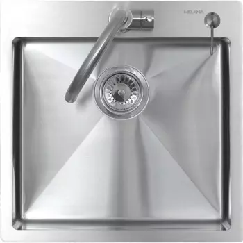 Кухонная мойка Melana ProfLine 50 см MLN-R5050H+дозатор сатин