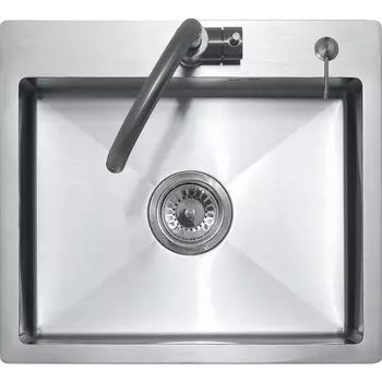 Кухонная мойка Melana ProfLine 50 см MLN-R5045H+дозатор сатин