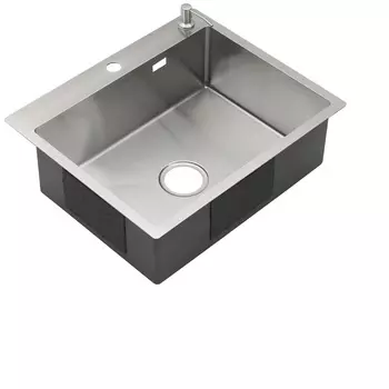 Кухонная мойка Melana ProfLine 60 см MLN-R6050HK+дозатор сатин