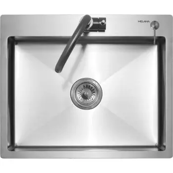 Кухонная мойка Melana ProfLine 60 см MLN-R6050H+дозатор сатин