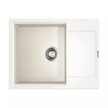 Кухонная мойка Omoikiri 65 см Daisen 65T-WH Tetogranit, белая