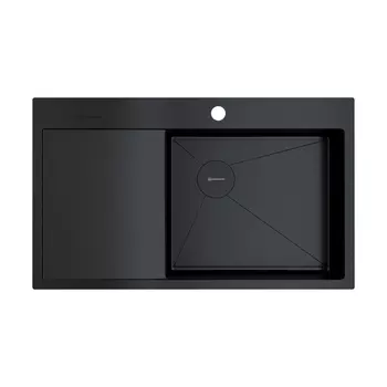 Кухонная мойка Omoikiri Akisame 86-R Side-GB 4997044 нерж. сталь, графит