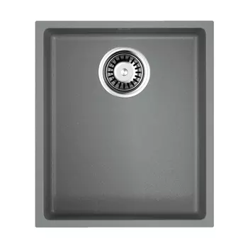 Кухонная мойка Omoikiri Bosen 38-U-GR с донным клапаном
