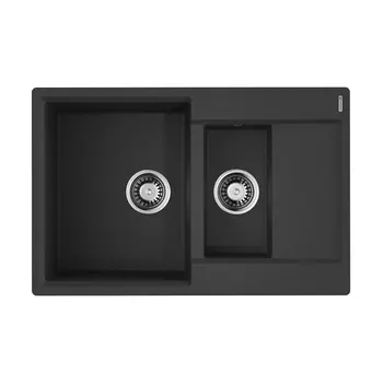 Кухонная мойка Omoikiri Daisen 78-2T-BL 4993535 Tetogranit/черный