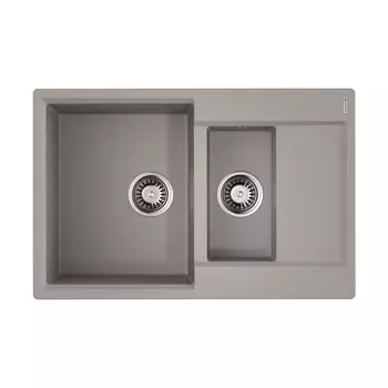 Кухонная мойка Omoikiri Daisen 78-2T-GR 4993585 Tetogranit/leningrad grey