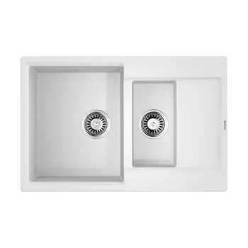 Кухонная мойка Omoikiri Daisen 78-2T-WH 4993530 Tetogranit/белый
