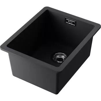 Кухонная мойка Omoikiri Kata 34-U-BL Artgranit черная матовая