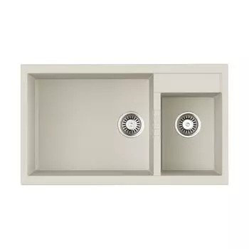 Кухонная мойка Omoikiri Tedori 86-2-LB-WH Tetogranit 4993935