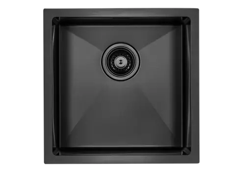 Кухонная мойка Paulmark ALLER 44 UNI PM904444-GM вороненая сталь