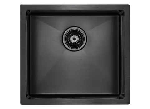 Кухонная мойка Paulmark ALLER 48 UNI PM804844-GM вороненая сталь