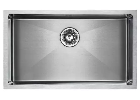 Кухонная мойка Paulmark ALLER 74 UNI PM807444-BS нержавеющая сталь