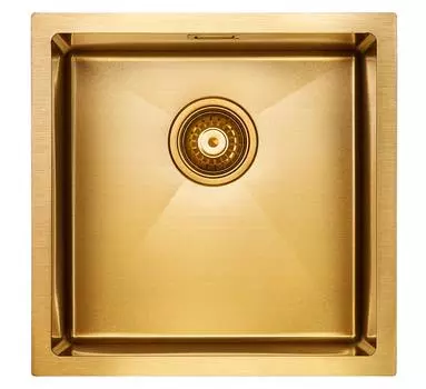 Кухонная мойка Paulmark Aller 44 Uni PM904444-BG 44 см брашированное золото