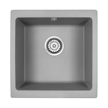 Кухонная мойка Paulmark GERA 50 PM104546-GRM серый металлик