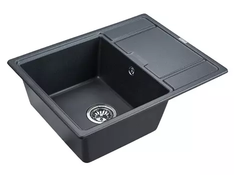 Кухонная мойка Paulmark FLUGEN 50-650 PM216550-BLM черный металлик