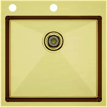 Кухонная мойка Paulmark KRONER-EDGE 51 PM775151-BG брашированное золото