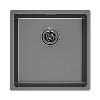 Кухонная мойка Paulmark LASSAN 44 UNI LA44-GM вороненая сталь