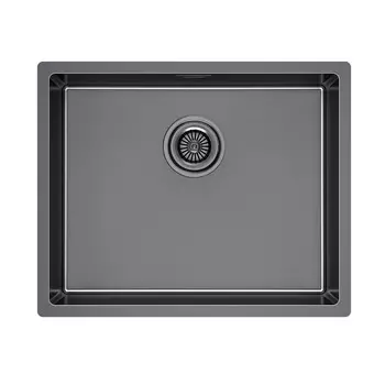 Кухонная мойка Paulmark LASSAN 54 UNI LA54-GM вороненая сталь