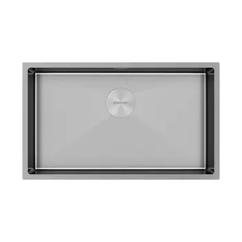 Кухонная мойка Paulmark NEXT 74 UNI PM217444-BS брашированная нержавеющая сталь